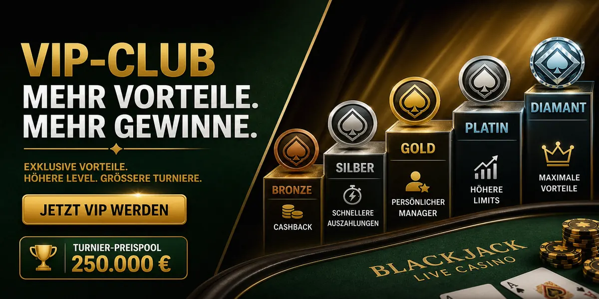 Live Blackjack Casino VIP-Treueprogramm